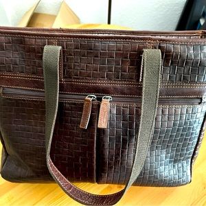 Jack Georges Leather Business Tote